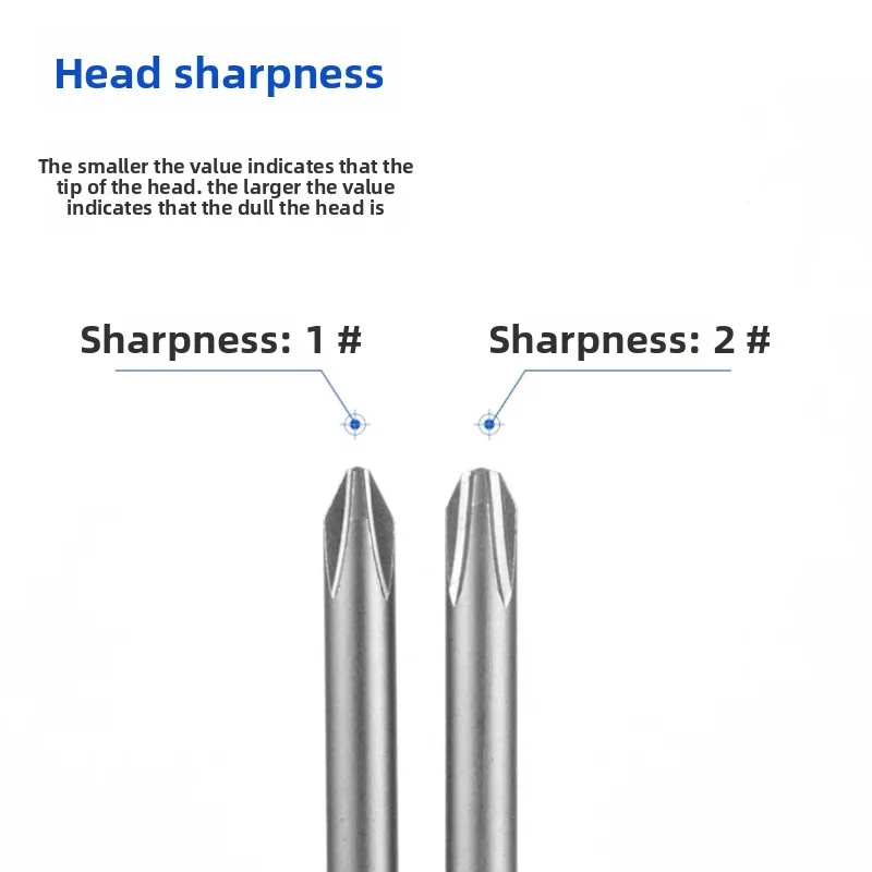Alloy Steel 800 Electric Screwdriver Bits Cross 800 PH0 PH1 PH2 with Powerful Magnet Ideal for Various Screwdriving Tasks