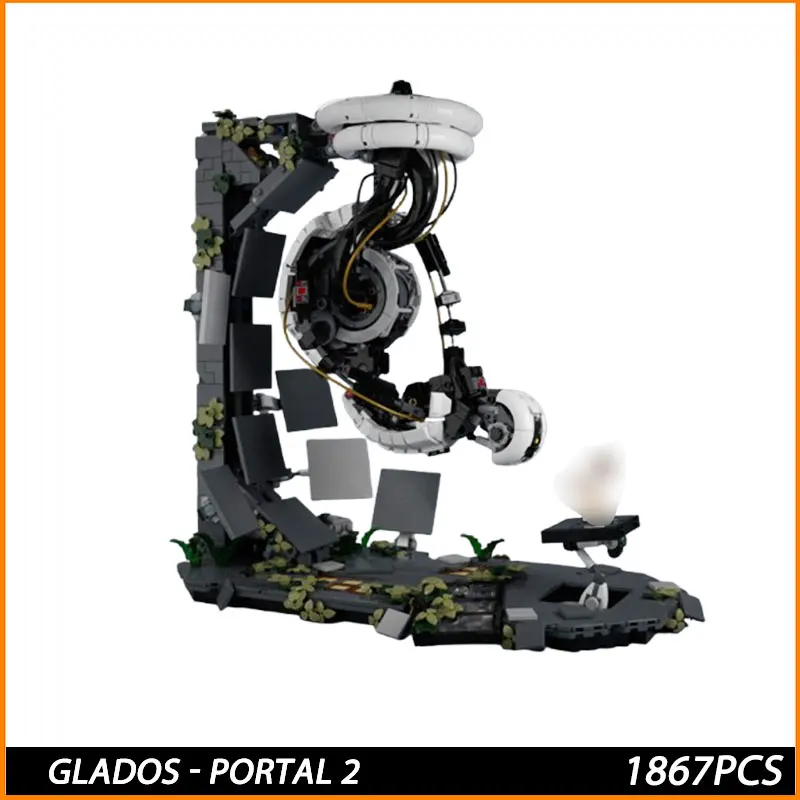 Moc Popular Games Series Building Block Set DIY GLaDOS - Portal 2 Assembled Bricks Children's Toys Christmas Gifts 1867PCS