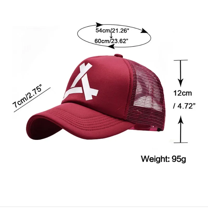 قبعة سائق الشاحنة الشبكية للجنسين ، قبعة بيسبول ، قبعات مطبوعة ، سناباك ، هيب هوب ، كاجوال ، رجال ، نساء ، صيف ، جديد #5