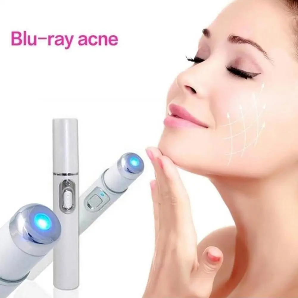 Mini Blue Light Acne Pen Eye Massager, Anti-bolsa Black Eye Massage Stick, Olho e Face Beautifying Instrumento