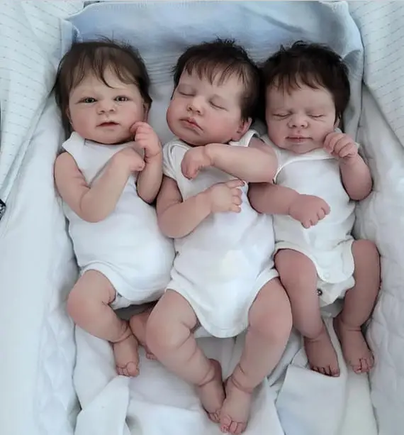 

18-дюймовая готовая кукла реборн, реалистичная силиконовая кукла ручной работы для новорожденных мальчиков и девочек, мягкие куклы Bonecas Bebe Reborn