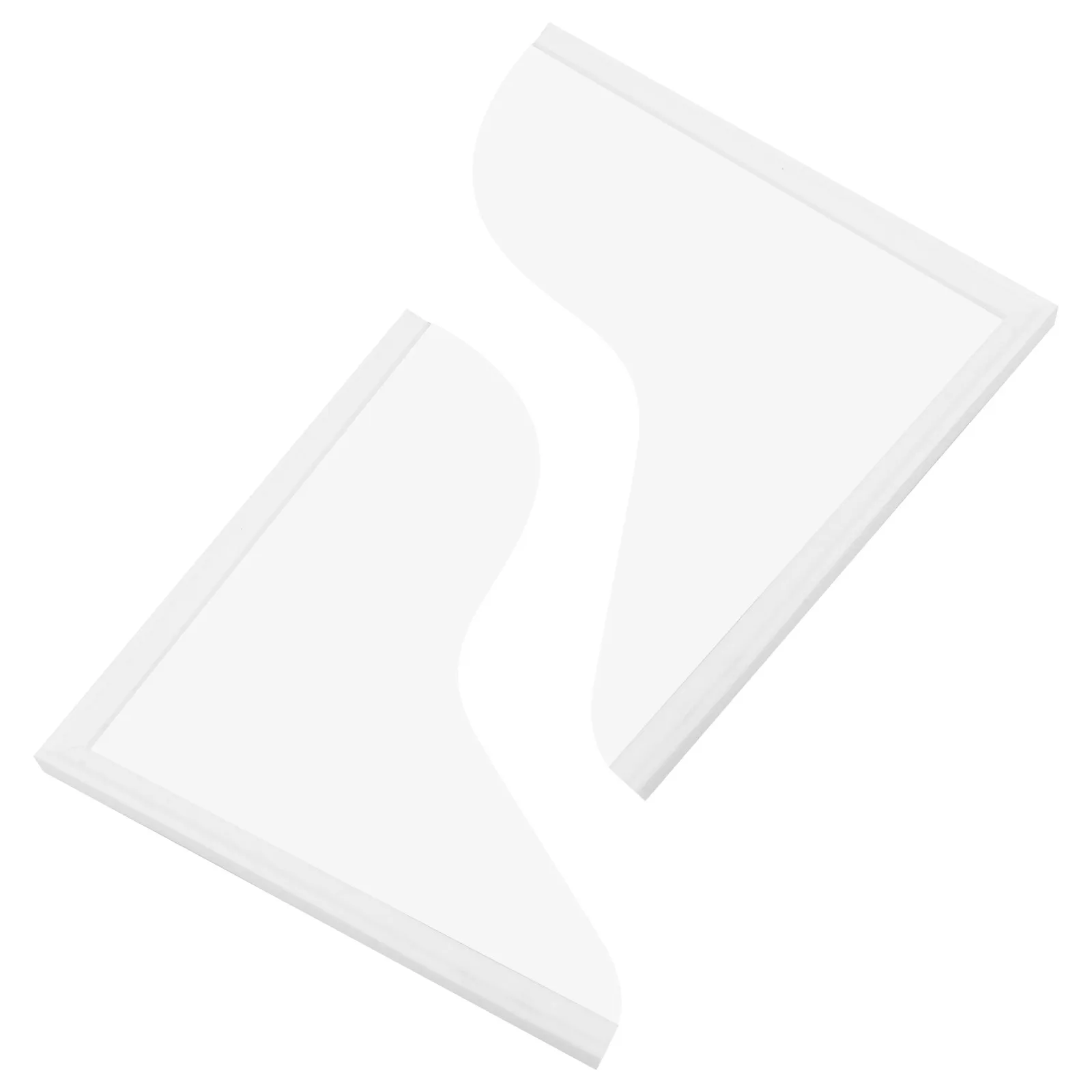 

2Pcs Bathtub Splash Guard Acrylic Transparent Water Splashing Proof for Shower Bathtubs Sinks Bathroom Splash Guards