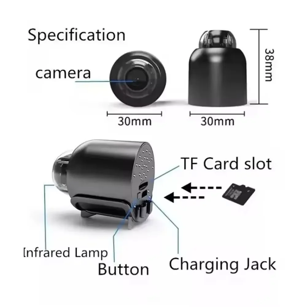 كاميرا صغيرة أرخص الأسعار شاشة المصنع الأصلي X5 واي فاي كاميرا صغيرة كاميرا مراقبة لاسلكية
