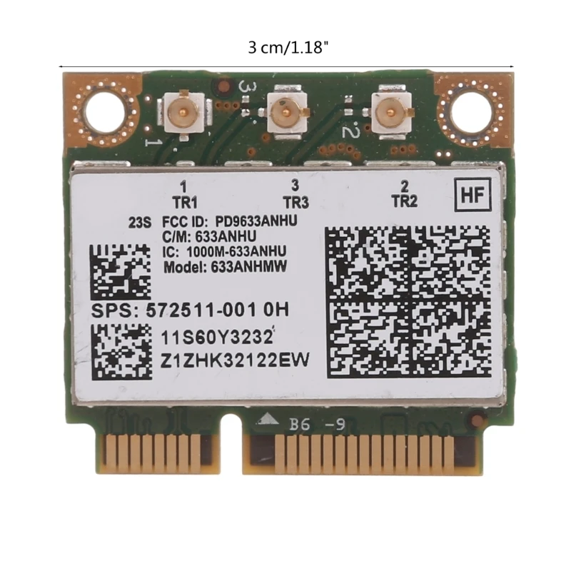 Tarjeta inalámbrica 6300 572511-001, adaptador redes, tarjeta WLAN para EliteBook 8440P 2540P, accesorio adaptador Wifi para