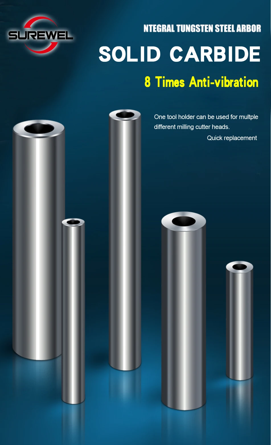 CNC Modulfräser Hi-Feed Fräskopf EXN03R-32-M16 mit Gewindesicherungszähnen, passend für Wendeschneidplatten LNMU030310ER – Detail 2