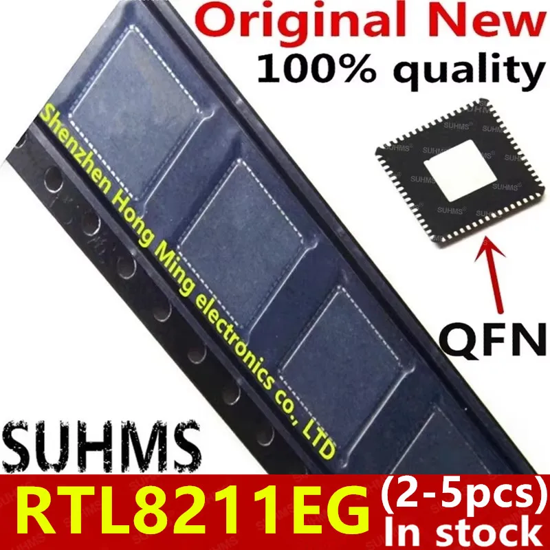 (2-5piece)100% New RTL8211EG QFN-64 Chipset