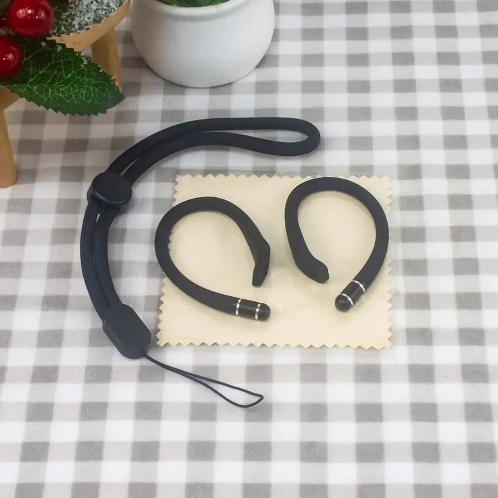 Silicone Anti-lost Earhook with Lanyard Built-in Steel Wire Ear Hook Durable Anti-fall for Samsung Galaxy Buds 4/4 Pro