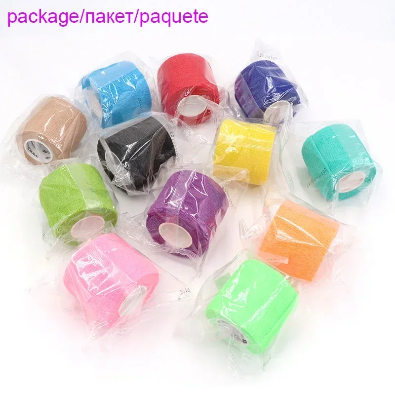 18 colores de cinta adhesiva deportiva elástica autoadhesiva Elastoplast para protección deportiva de rodilla, dedos, tobillo y palma._voghion.com