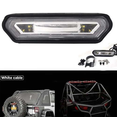 Luz trasera LED de freno para coche, accesorio Compatible con Polaris RZR 1,75 XP 1000 800, 900-2 "", UTV SUV, 5 modos, Chase, Can Am Maverick X3