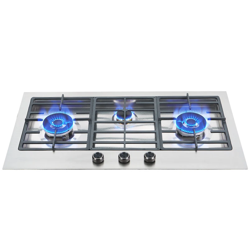920Mm three gas stove natural gas 5.2kW hot topic thickened 304 stainless steel energy saving level