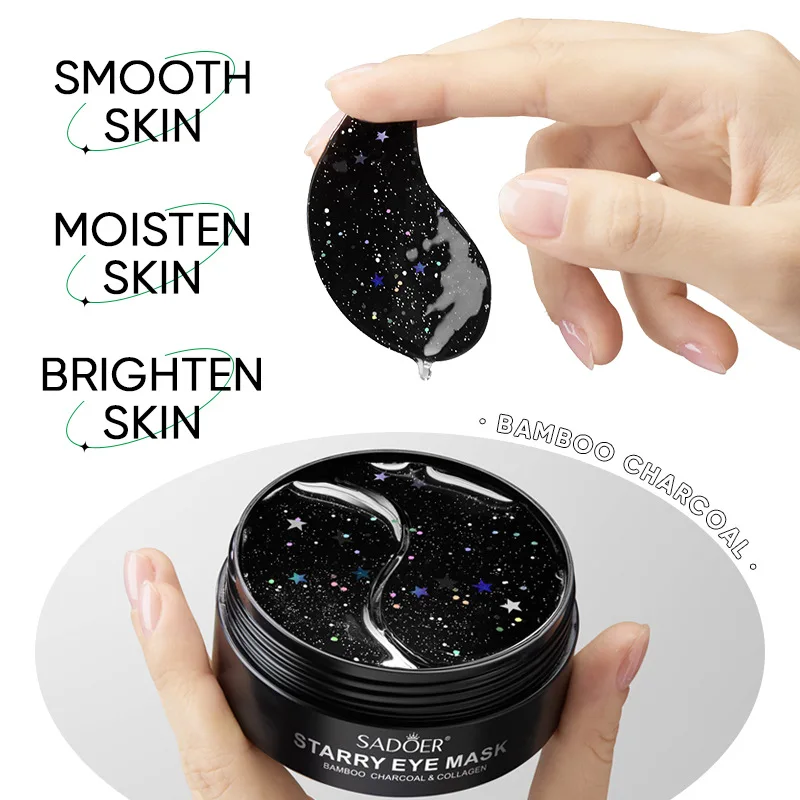 60pcs Rose Starry Collagen Eye Mask Anti Dark Circles Remove Eyes Bags Moisturizing Firming Eye Patches Eyes Skin Care