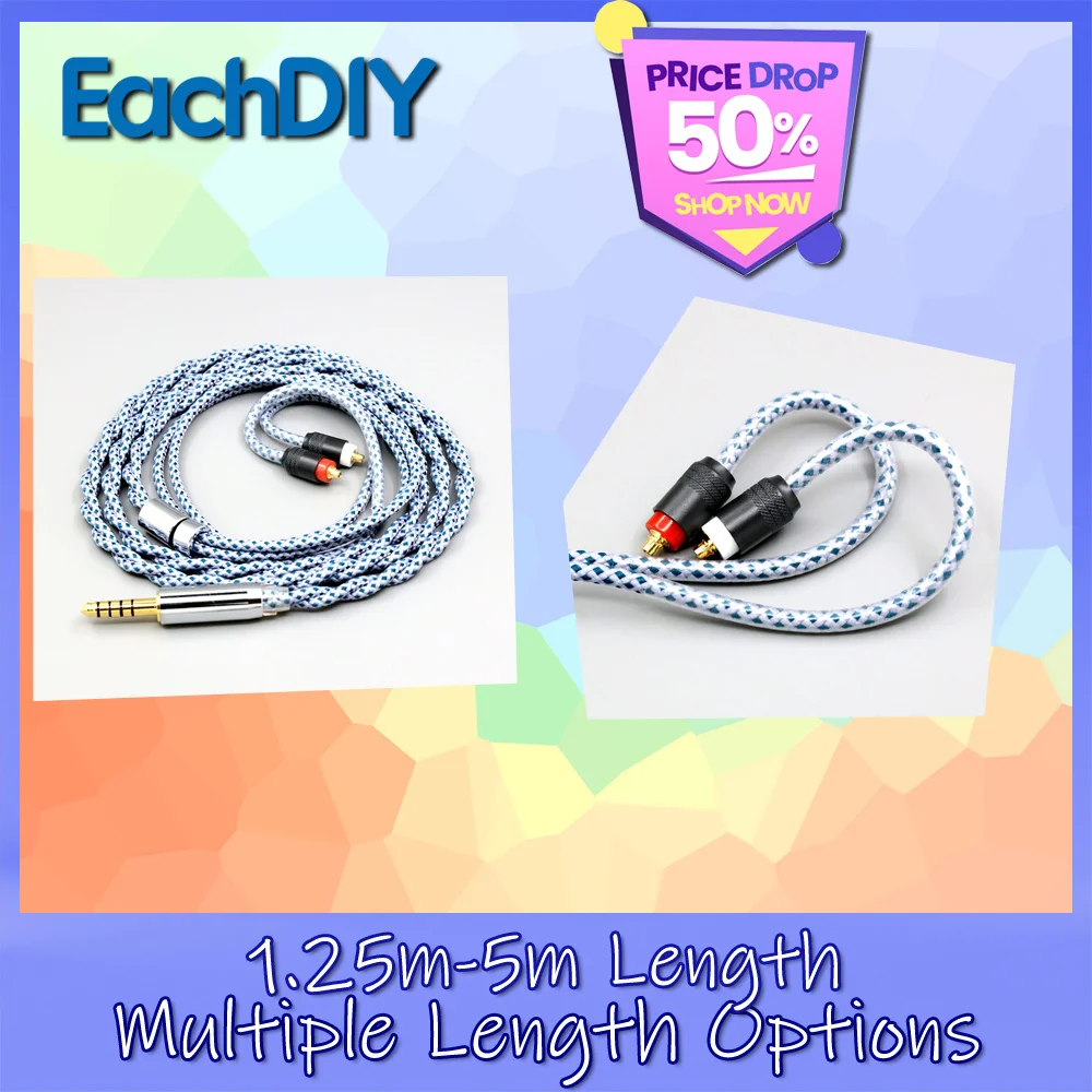 

Shielding Earphone Cable 99% Pure Silver Mix Graphene OCC For Sony IER-M7 IER-Z1R IER-M9 LN008639
