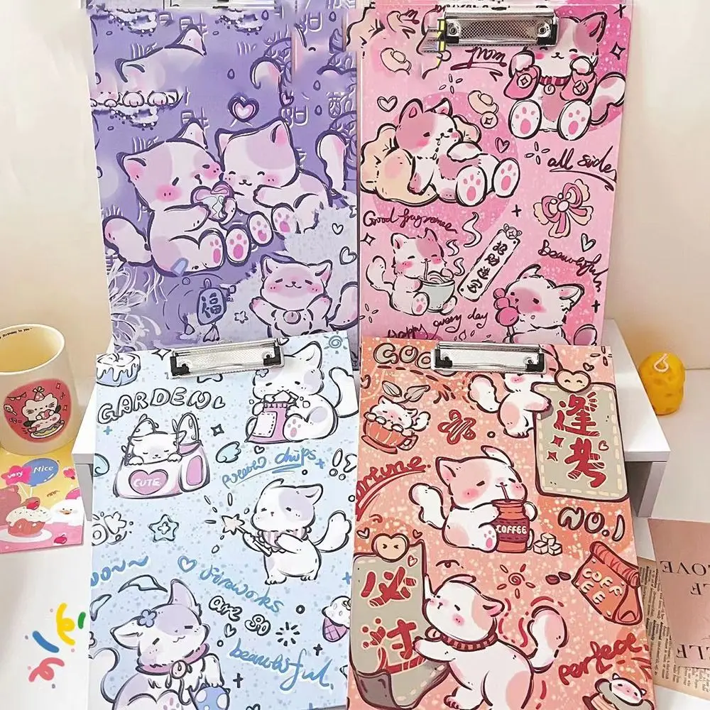 4 스타일 간단한 A4 폴더 보드 두꺼운 내마모성 문서 보관 클립 높은 외관 수준 내구성 쓰기 보드 노트북