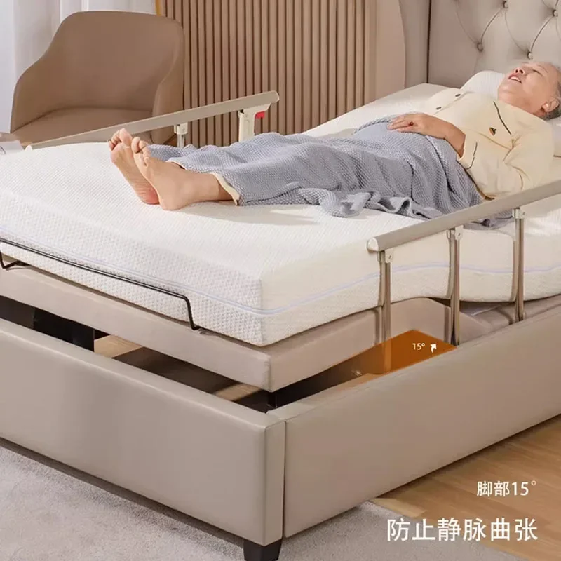 Old People Bedframe Beds Multifunction Adjustable Electric Recovery Beds Care Comfortable Bedroom Furniture Opklapbedden LLB