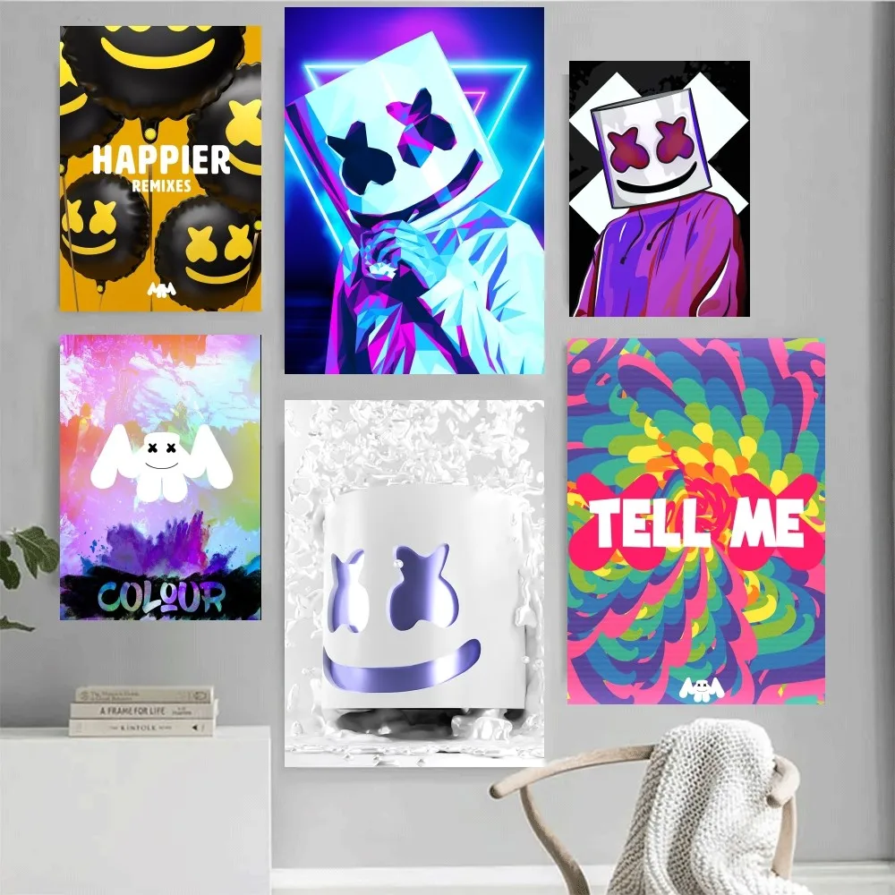 Singer M-Marshmellos Poster Home Office Wall Bedroom Living Room Kitchen Decoration Painting