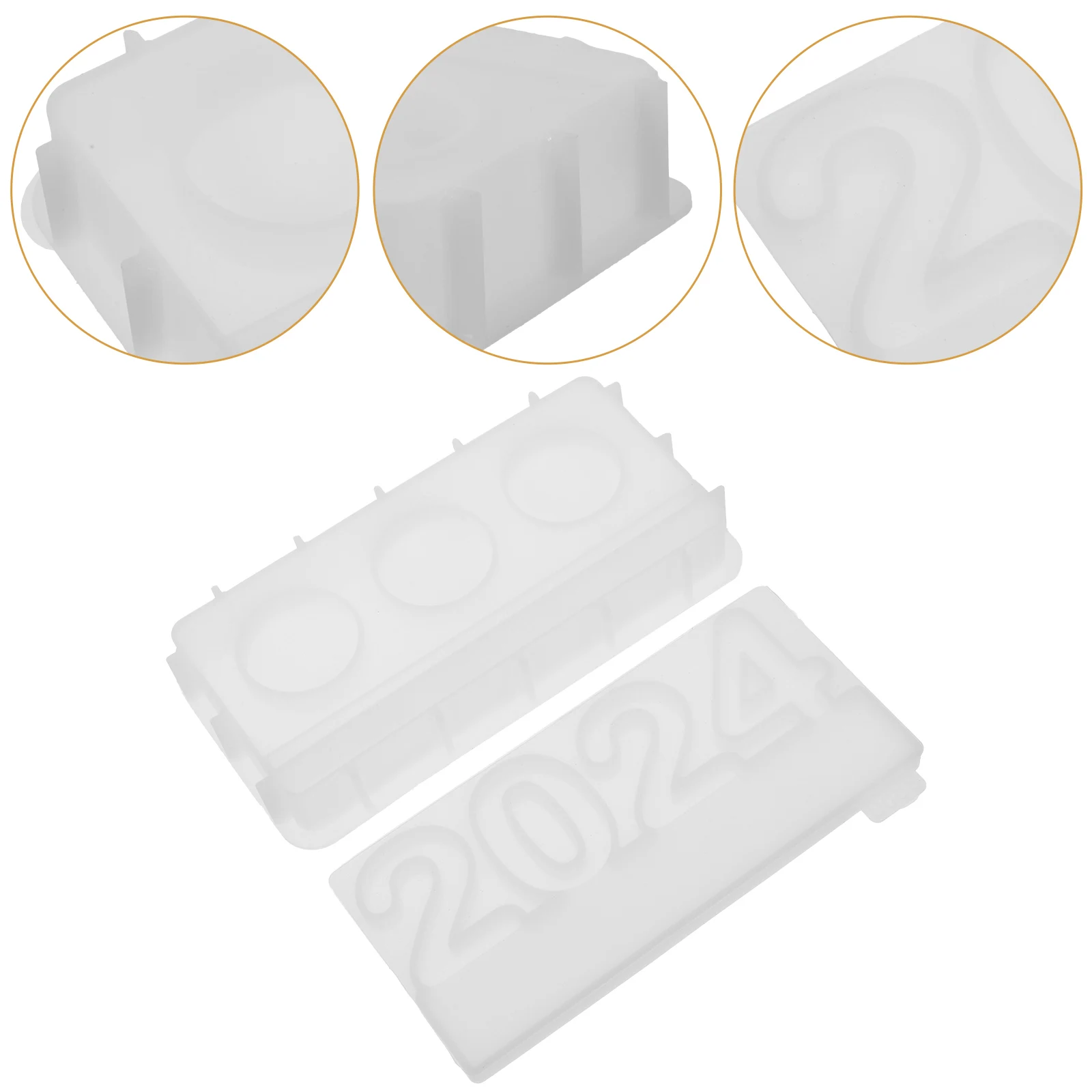 

2024 Shaped Holder Silicone Mold Diy Candlestick Craft Epoxy Casting Desktop Decorative Molds Halloween Christmas