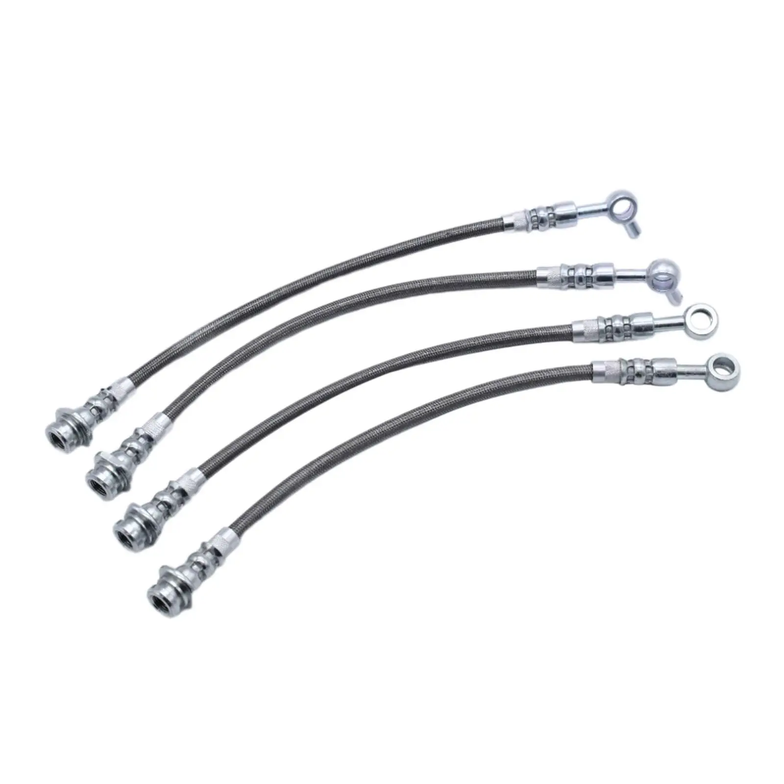 

4 Pieces Brake Hoses Professional Parts Car Accessories Front Rear Brake Lines Aluminum for Nissan Patrol GQ Y60 1988-1997