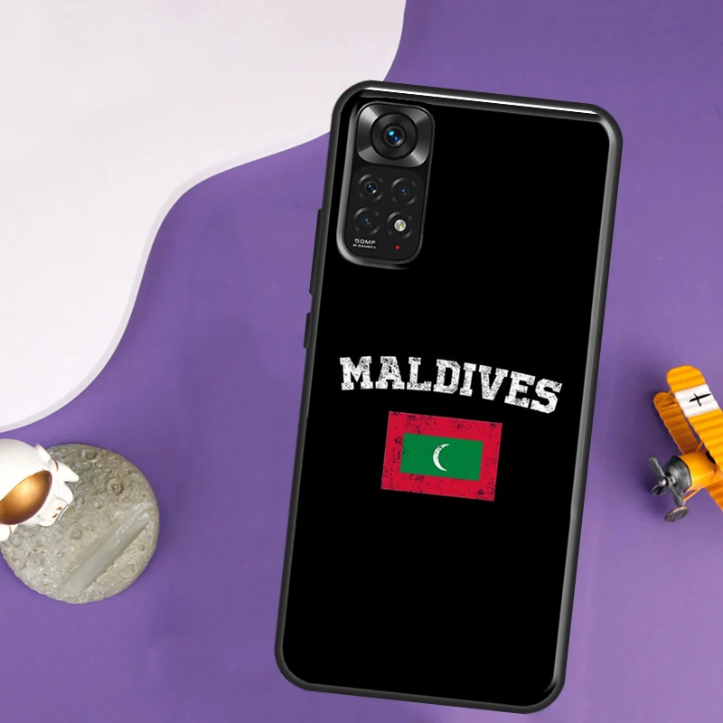 Maldives Flag Case For Xiaomi Redmi Note 12 11 10 8 9 Pro 9S 10S 11S 12S Redmi 12C 10C 9C 10A Back Cover