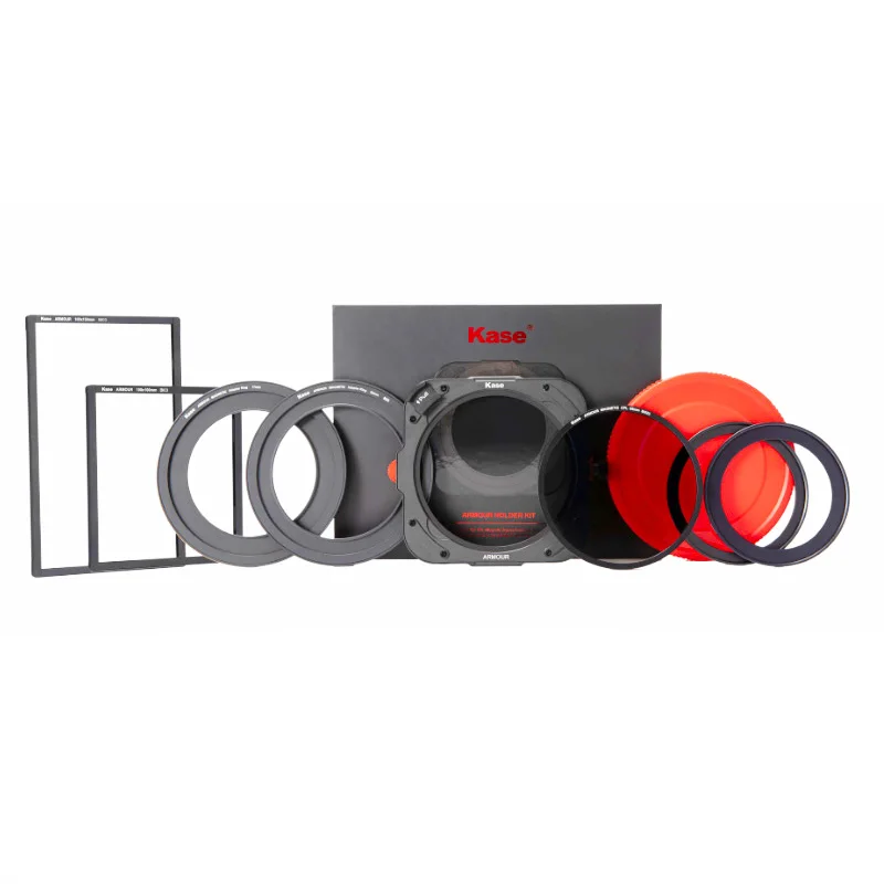 

Kase Armour Magnetic System - K100 Filter Holder with 95mm Magnetic CPL ＆ Filter Frame ＆ 77mm/82mm Adapter Ring＆Push-on Lens Cap
