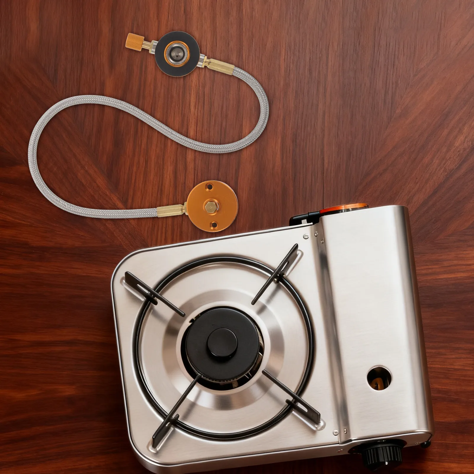 

Propane Tank Adapter Hose Extension Heavy Duty Propane Regulator Kit Outdoor Camping Bbq Gas Grill Griddle Accessories