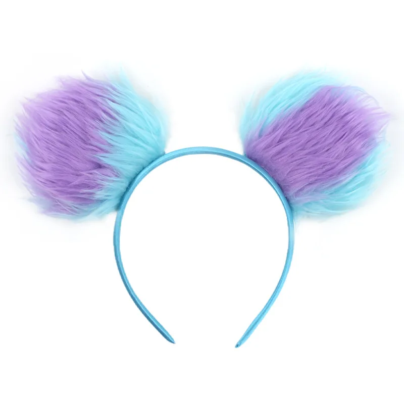 Cartoon-Stil Stirnband Monster Uni Grün Mickey Großäugiges Party Cosplay Tier-Kopfbedeckung – Detail 2