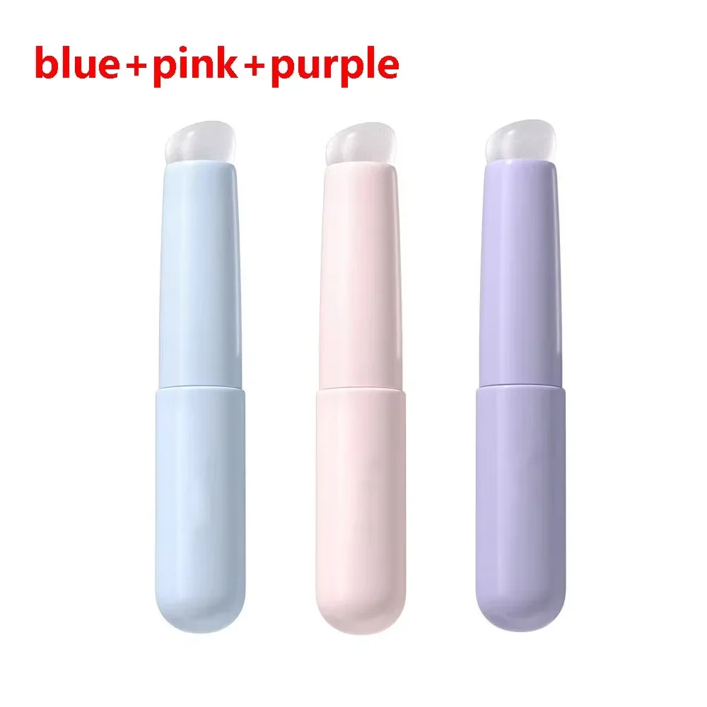 3/2/1pcs Silicone Lip Brush Concealer Brushe with Cover Lip Mask Applicators Lip Gloss Brush Lipstick Brushes Makeup Beauty Tool