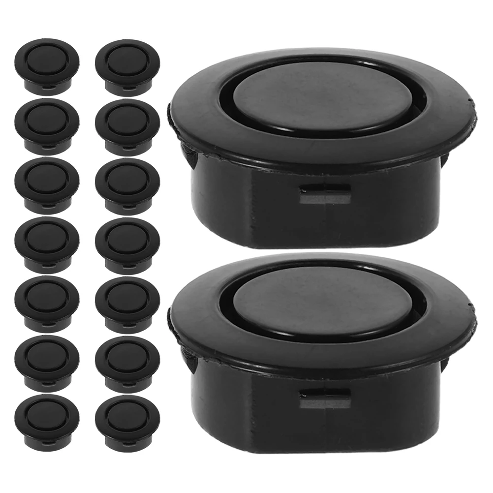 

20 Pcs Rear Bumper Hole Plugs Radar Cover Automobile Truck Replacement Parts Black Car Protective Accessories