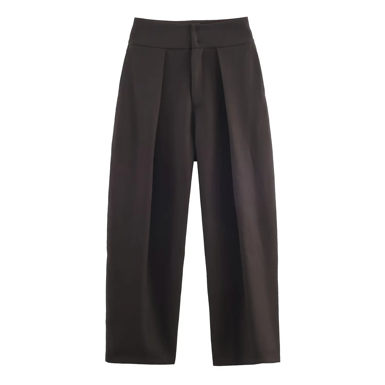 

Женские летние модные плиссированные брюки-баллоны 2026 года, ретро, с высокой талией, на молнии, с боковыми карманами, повседневные, укороченные, для женщин