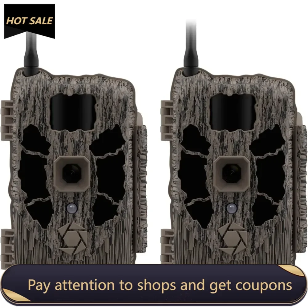 

Deceptor MAX Dual Sim 40MP Photo & 1440P QHD Video No-Glo LED Hunting Cellular Trail Camera, Available on AT&T & Verizon -2 Pack