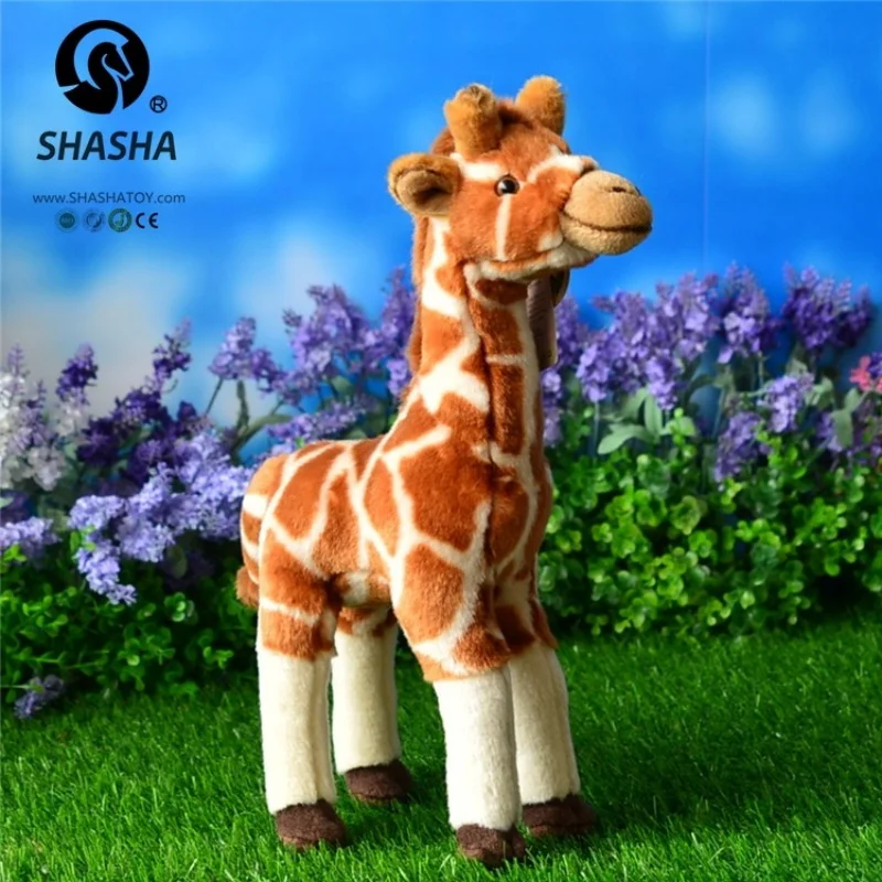 

H35cm Cute Realistic Giraffe Plush Toy Kids Girl Birthday Gift