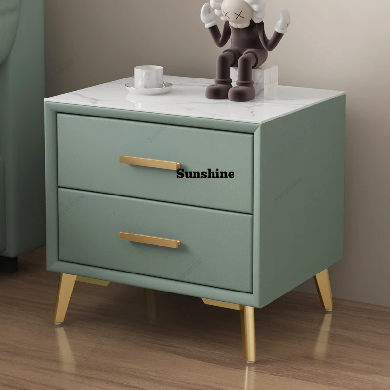 

Mobile Bedroom Bedside Table Cabinets Coffee Living Room Drawers Luxury Storage Wood Nightstand Organizer Muebles Home Furniture