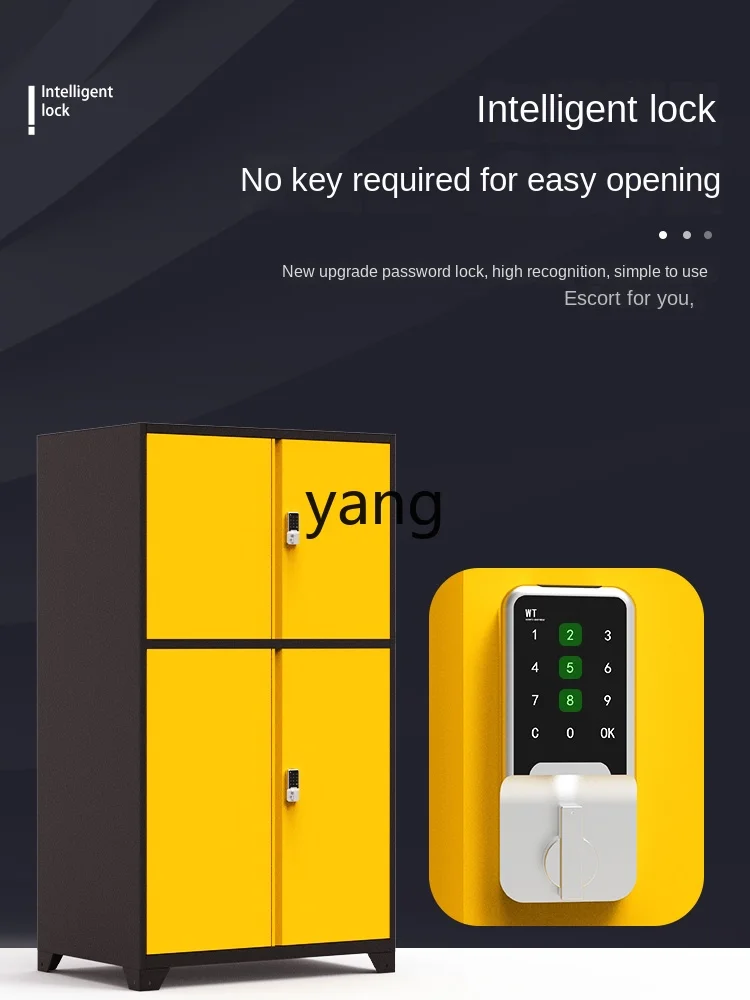 YJQ parking space storage document, iron material cabinet with lock, moisture-proof and anti-theft storage in household basement