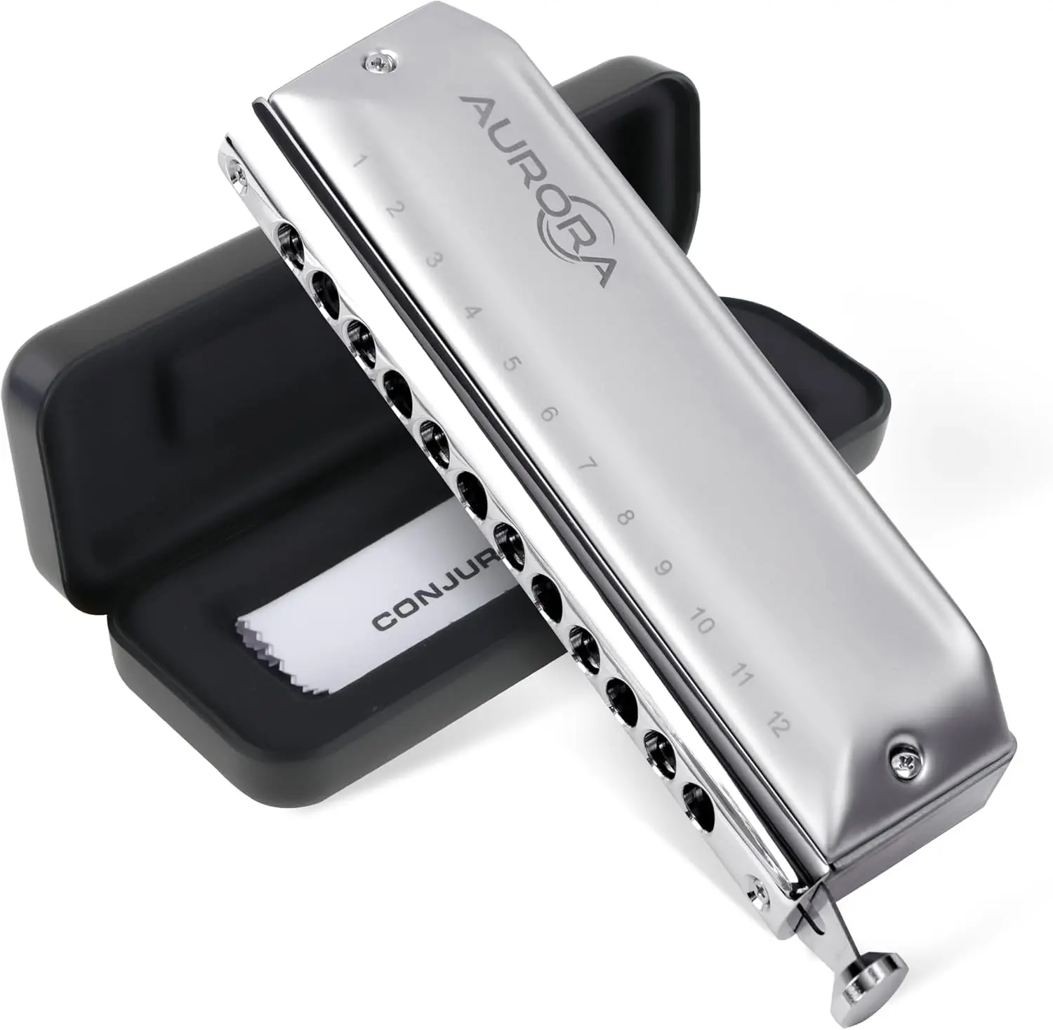 Conjurer chromatic harmonica 12 hole advanced high quality with different keys for professionals beginners and gifts