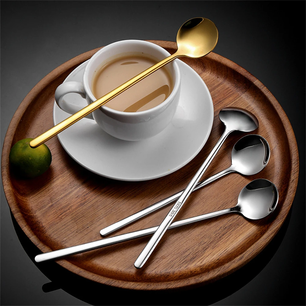 Versatile Use Plated Ice Spoon Elegant Coffee Spoon Coffee Stirring Spoon Superior Demand Of High Quality Spoons Elegant Design