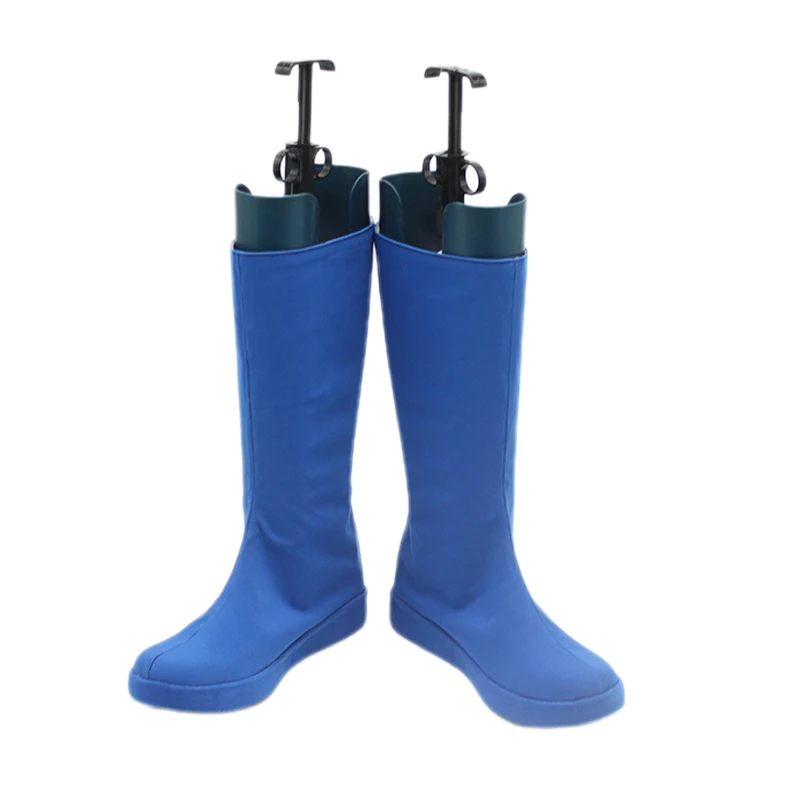X 97 Jubilee Cosplay Schuhe Jubilation Lee Stiefel Film 97 Mann Frauen Halloween Karneval Party Blau PU Leder Stiefel Nach Maß
