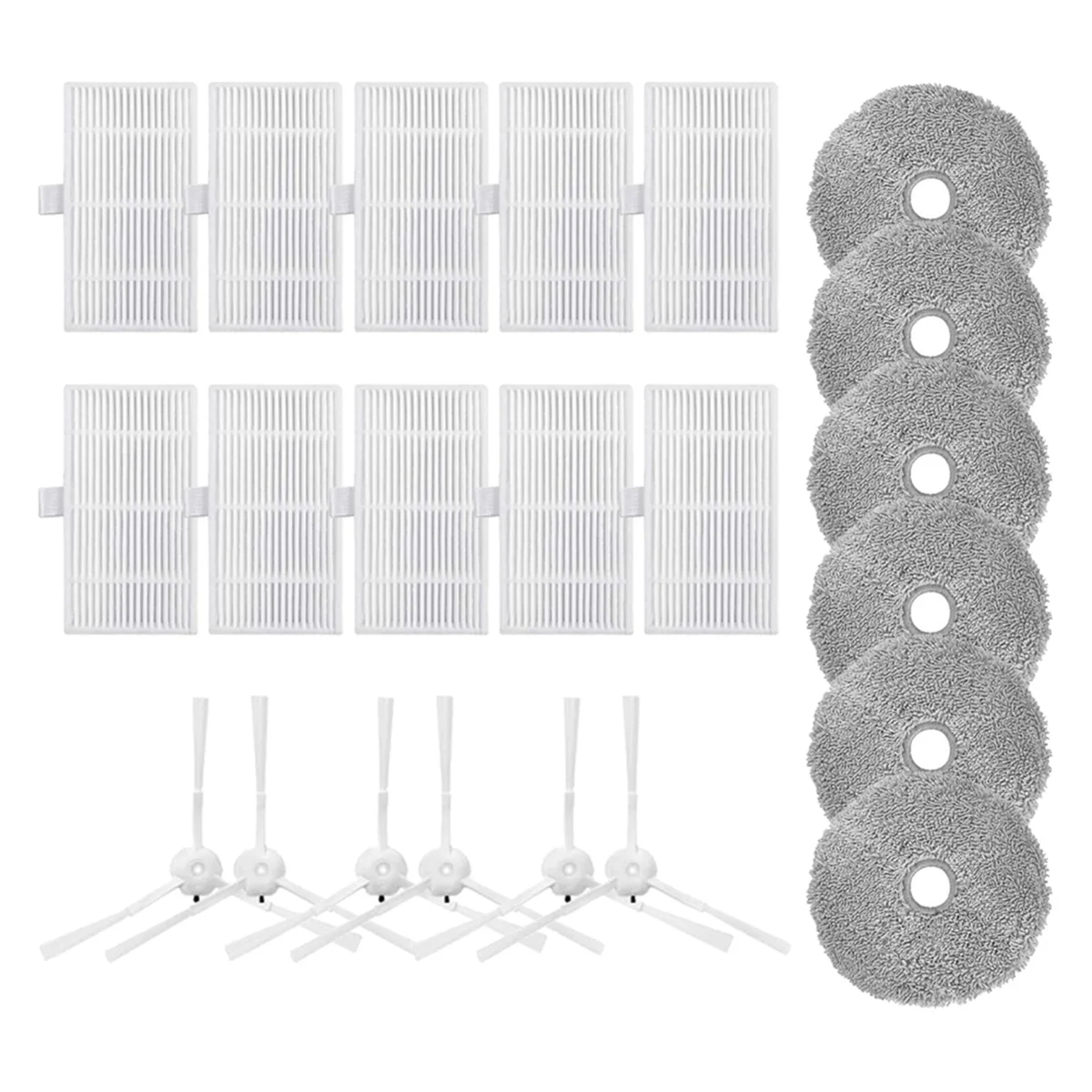 

For XiaoMi Lydsto W2 Spare Parts Side Brush Hepa Filers Mop Cloths Replacement Robot Vacuum Cleaner Parts