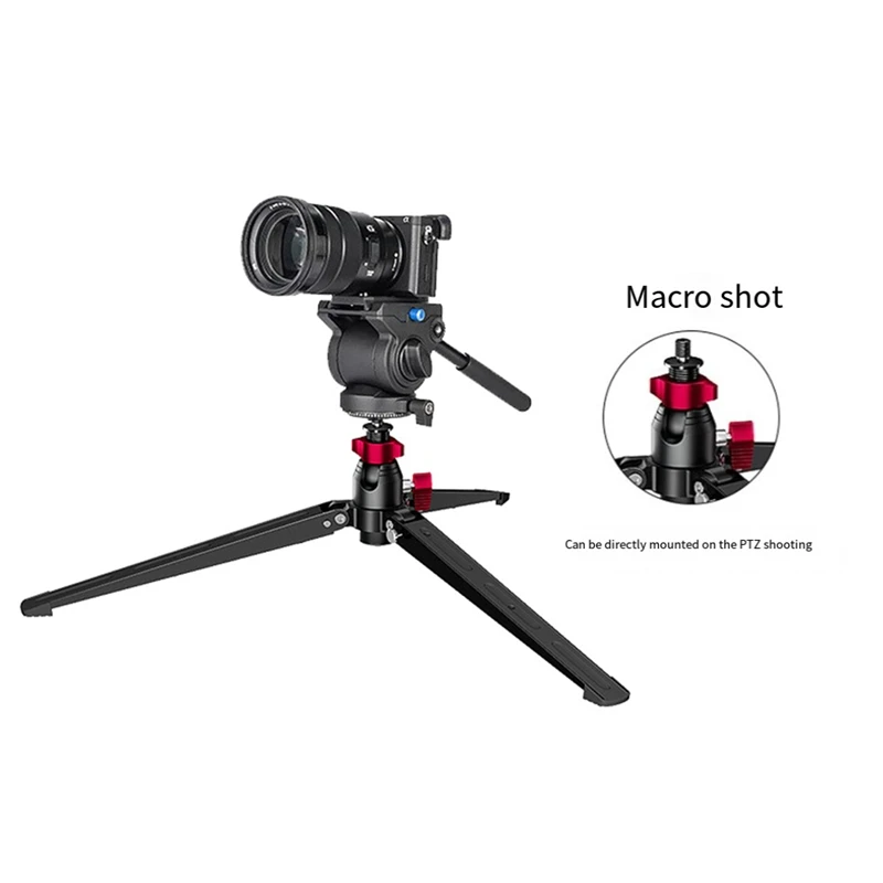 

Universal Mini Tripod Stand Bracket Desktop Folding Stand with 3/8 Inch Screw for Phones DSLR Cameras-A50M