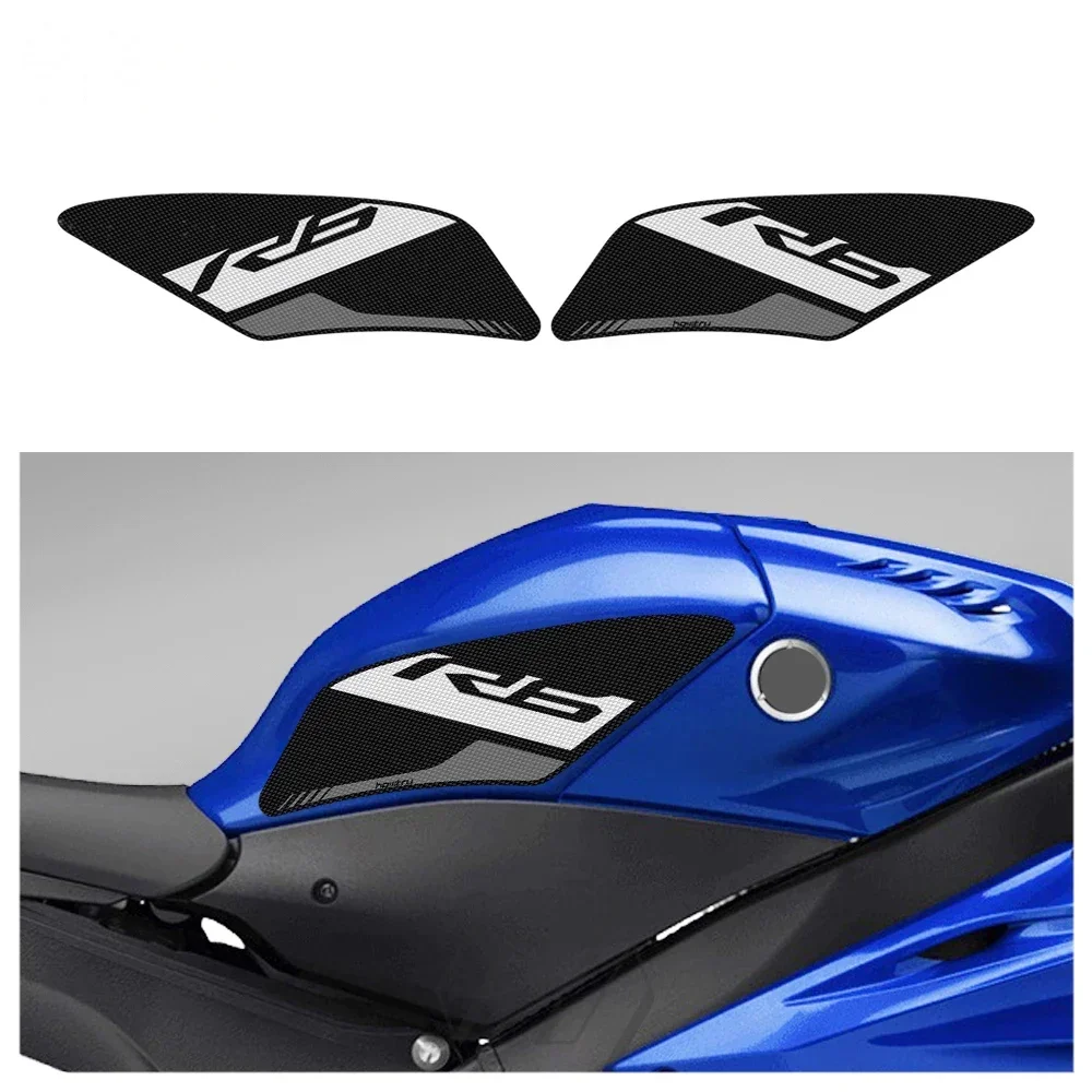 For Yamaha YZF R6 2017-2022 Sticker Motorcycle Accessorie Side Tank Pad Protection Knee Grip Mats