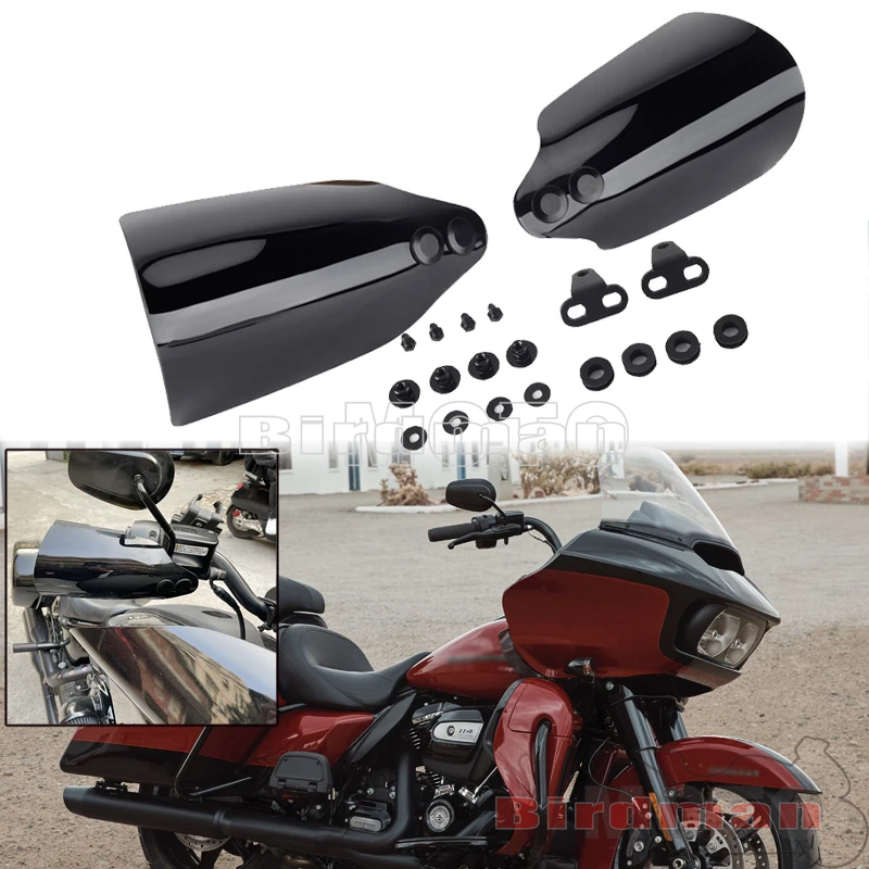 

Motorcycle Black Hand Guard Protector Handguards For Harley Touring FLHT FLHTP FLHTK FLRT FLTRX FLTRU FLHRXS FLHR FLHP 2014-2020