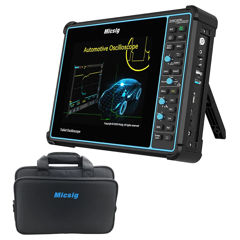 Osciloscopio automotriz Digital de 100MHz, tableta portátil de mano, Osciloscopio de 4 canales SATO1004, osciloscopio de bolso