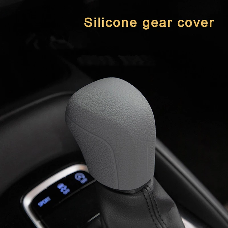 Universal Fit Car Silicone Automatic Gear Shift Knob Cover Anti-Slip Shifter Handle Sleeve for Enhanced Driving Experience