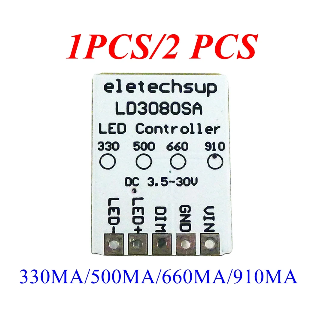 High Performance 20W DC LED Driver Module with PWM and ON/OFF Control, 330/500/660/910MA  Constant Current
