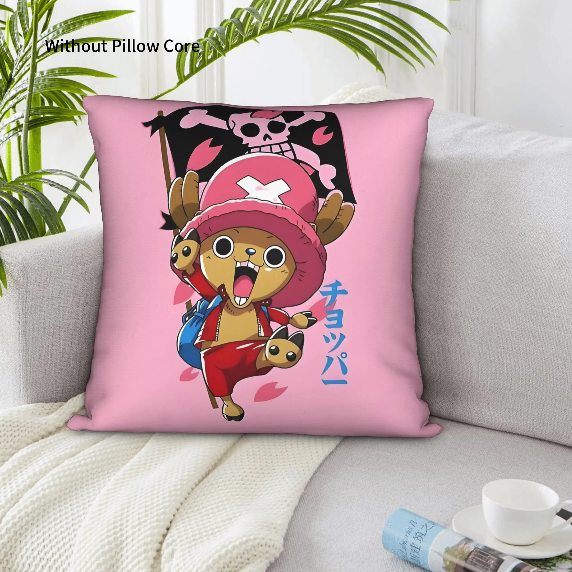 1PC One Pieces Tony Tony Chopper Pillow Case Double-Sided Printing  Sofa Cushion Bedroom Bedside Pillow