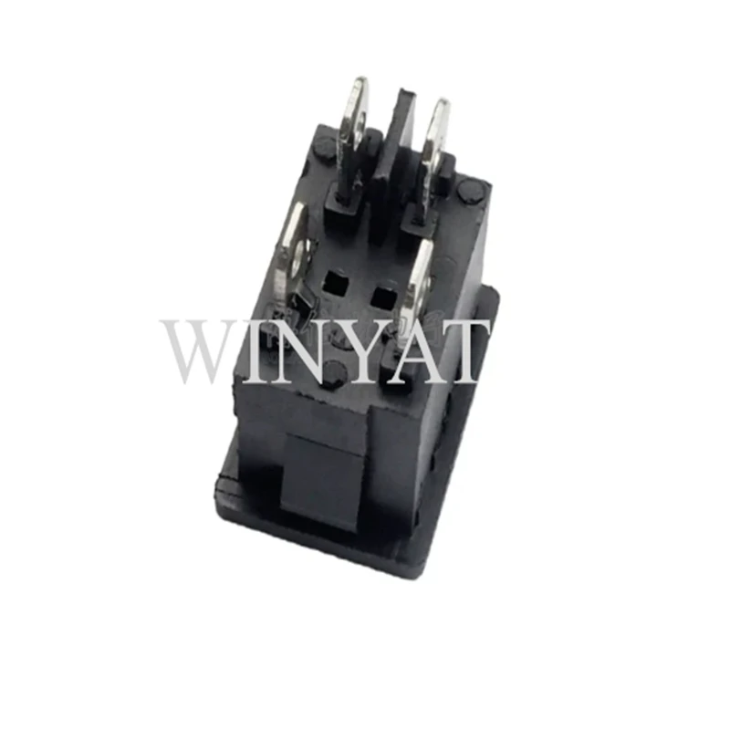 10pcs Boat-shaped switch  flap-type power switch black KCD1-104 15*21