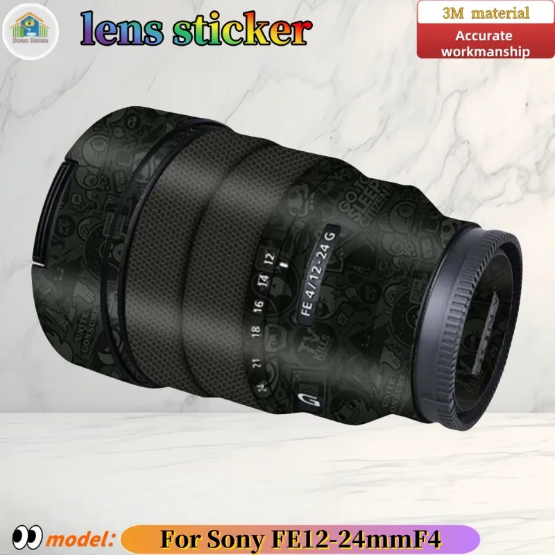 FE1224F4 para Sony FE12-24mm F4 pegatina de lente de cámara, piel DIY, película protectora resistente al desgaste de sastrería de precisión