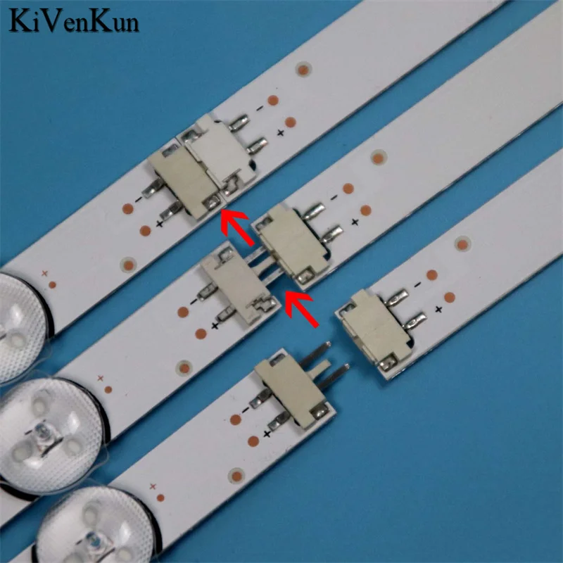 6Pcs LED TV Bands Bar MS-L1717 V1 Backlight Strip RF-AZ400E30-0701S-11 A1 Lanes Rulers JL.D40071330-001DS-M Planks Matrix Tapes