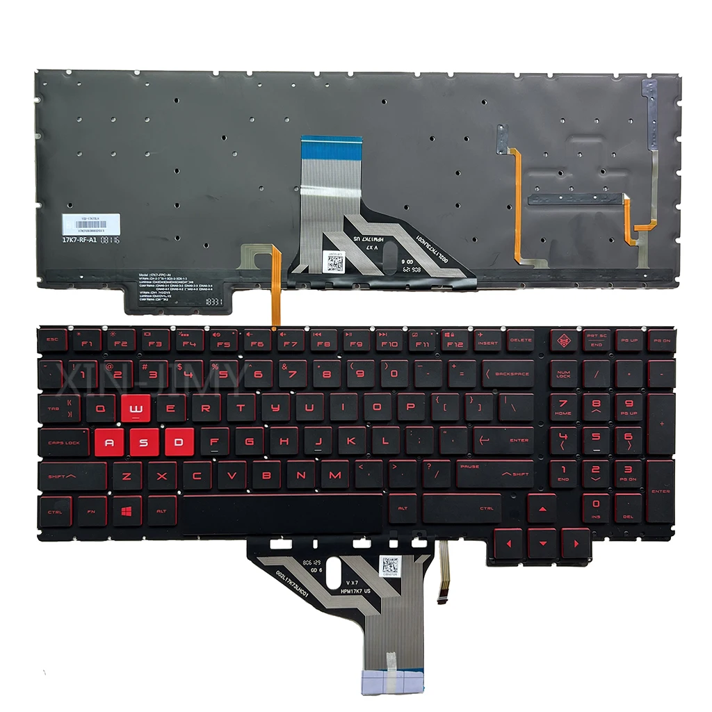 

15-CE US Keyboard For HP Omen 15-CE000 15-CE010CA 15-CE020CA 15-CE030CA 15-CE051NR 15-CE011DX 15-CE015DX 15-CE018DX Red Backlit