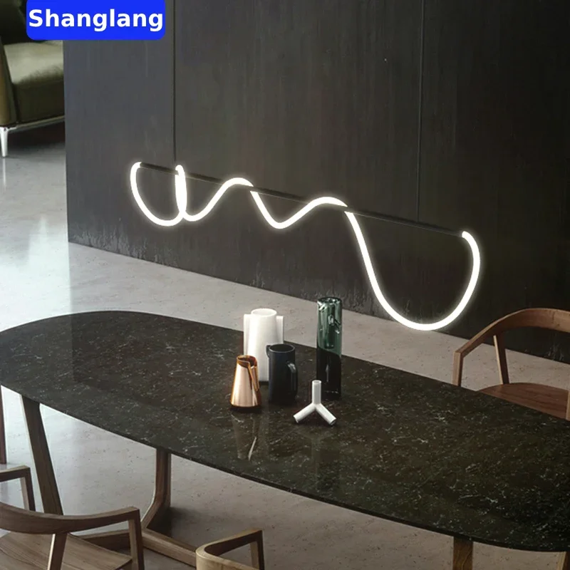 Morden LED Chandelier For Living Room Hanging Lamps Dimmable Pendant Light Suspension Luminaire Lampen For Dinning Room