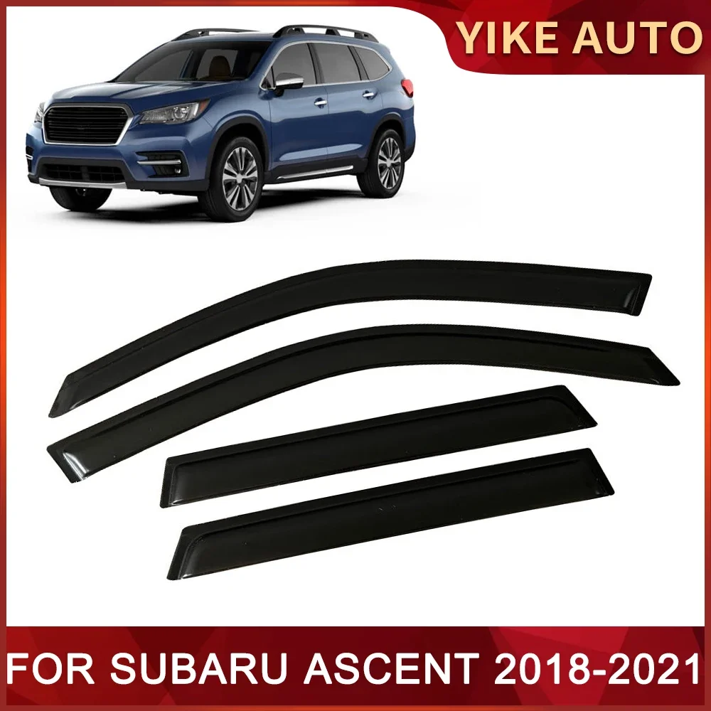 Window Visor for SUBARU Ascent 2018-2021 Weathershied Door Visor Wind Sun Rain Guards Side Window Wind Deflectors Auto Parts 