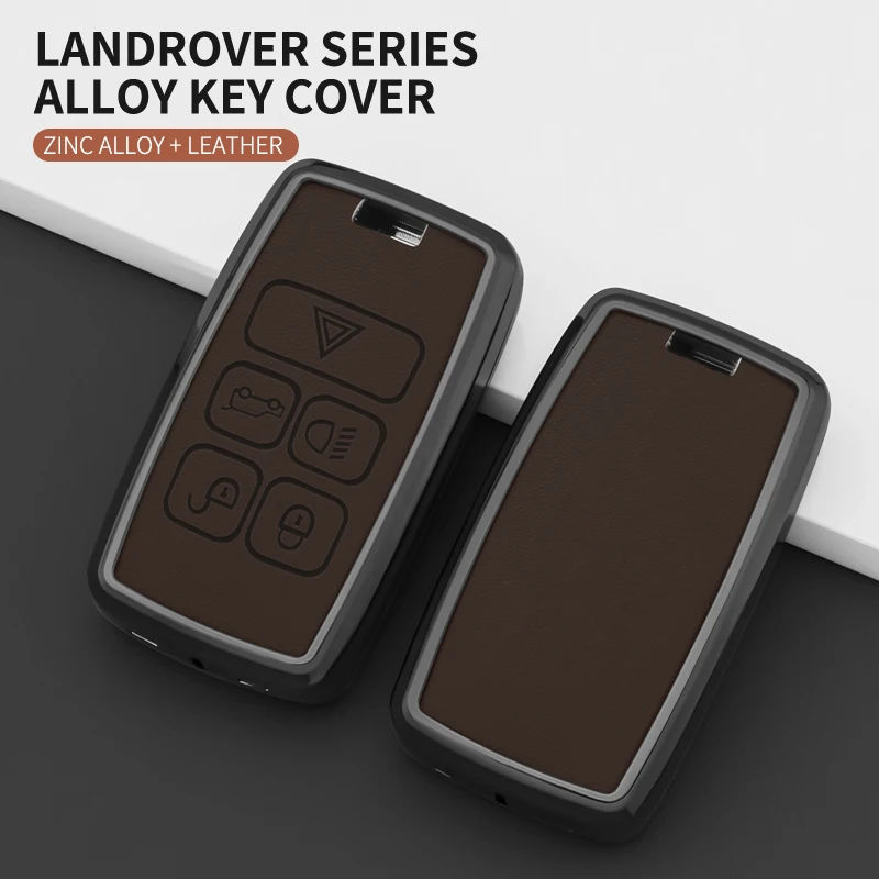 Durable Metal Car Key Protective Case For Land Rover Range Rover Sport Evoque Freelander Velar Discovery 4 With keychain